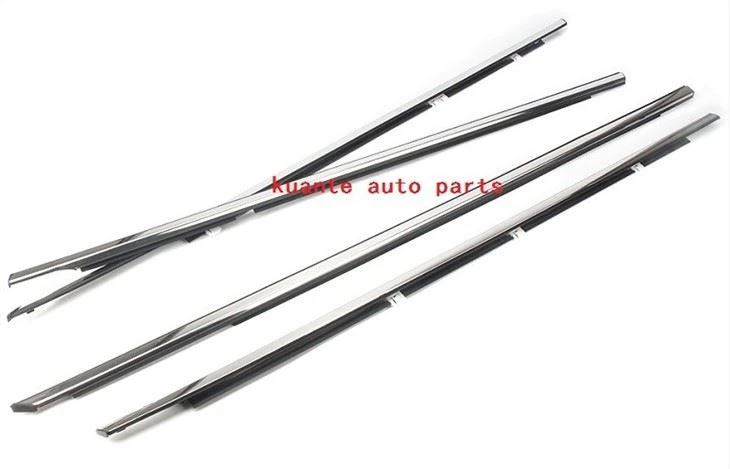 4Pcs/Set Car Weatherstrip Outside Window Door Seals Belt Trim For Honda Accord 2008-2012