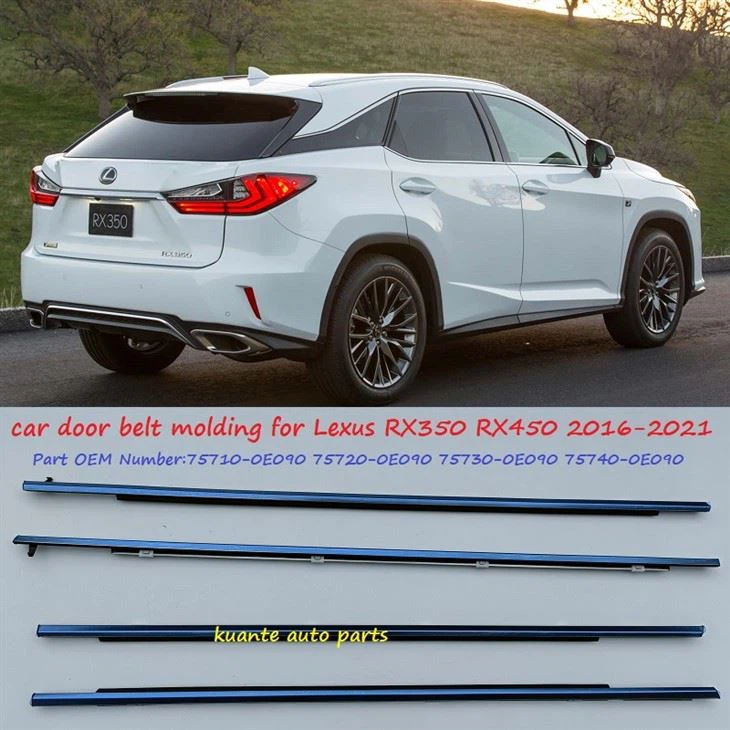 Lexus RX350 door glass rubber